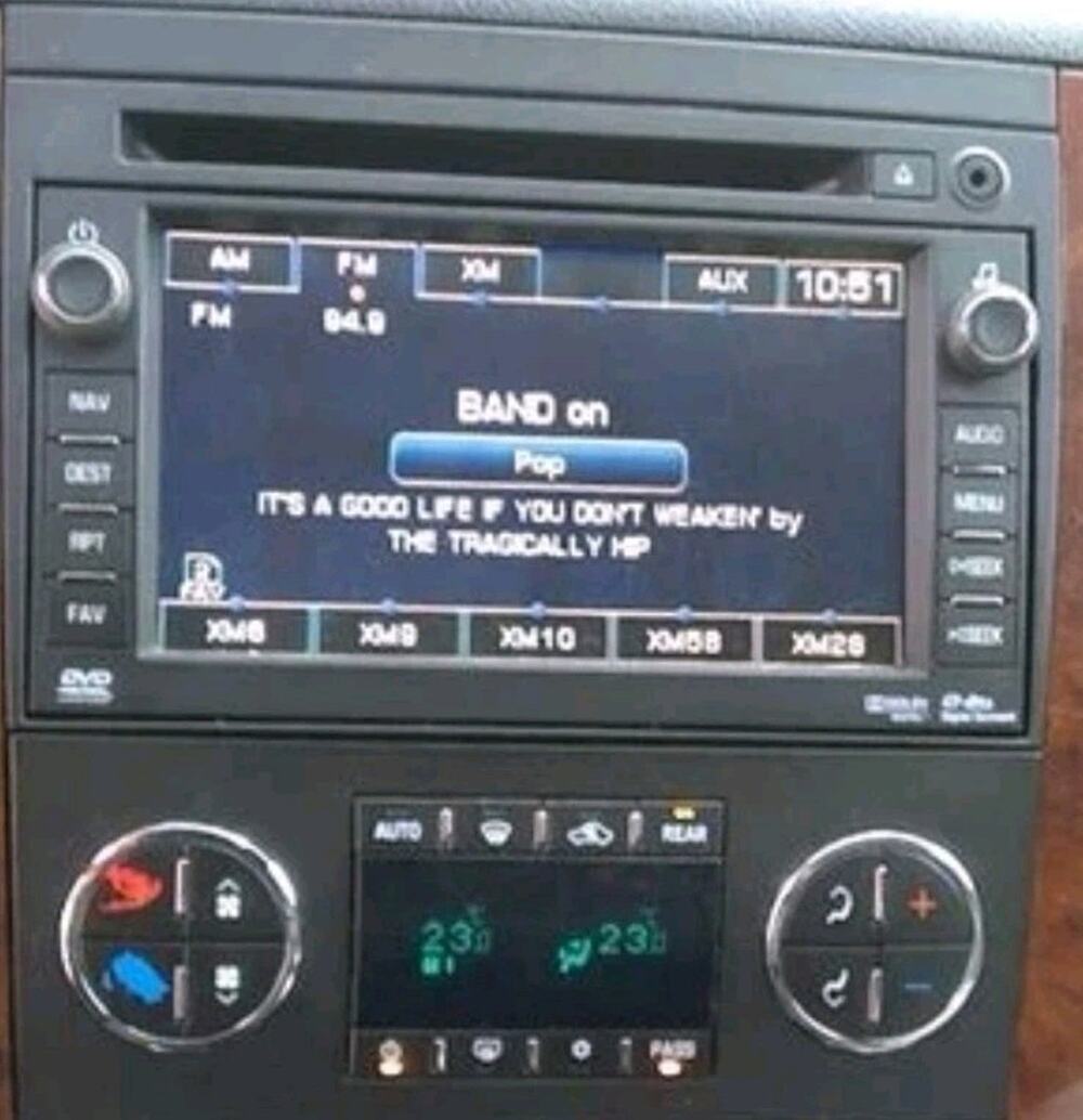 2012 CHEVROLET TAHOE AM FM XM NAVIGATION CD DVD PLAYER RADIO OEM 22776895